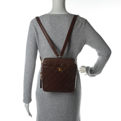 Chanel Caviar Quilted CC Backpack Brown 2 of 7