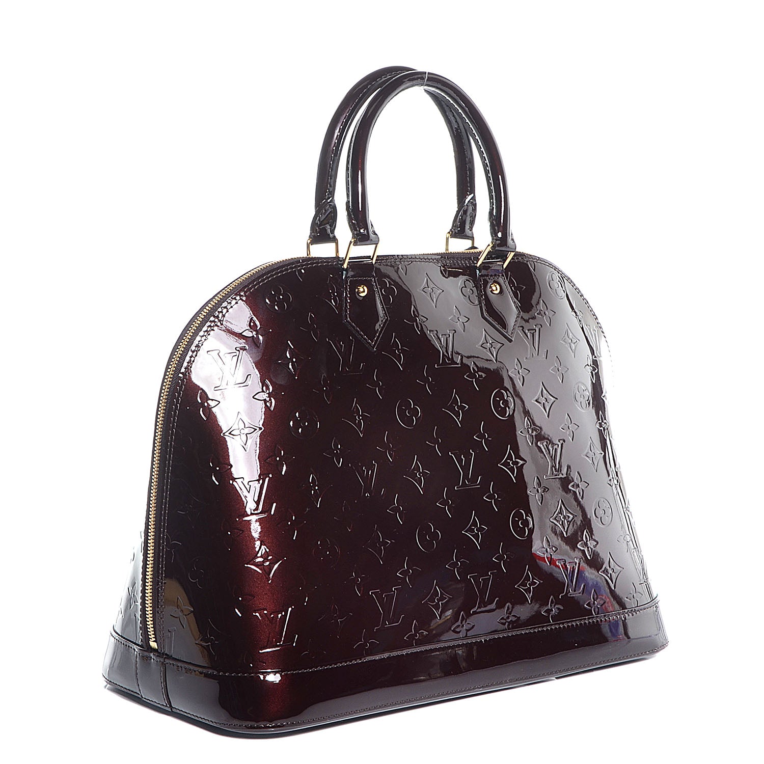 Louis Vuitton Vernis Alma GM Amarante 3 of 7