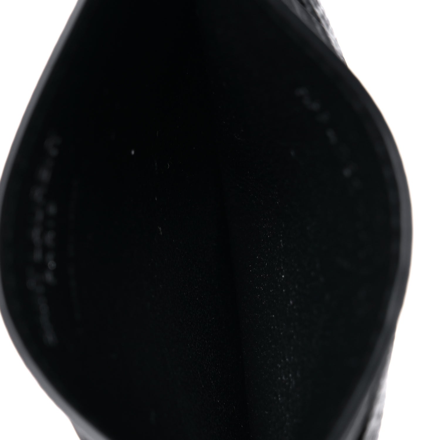 Saint Laurent Grain De Poudre Matelasse Chevron Monogram Credit Card Case Black 5 of 8