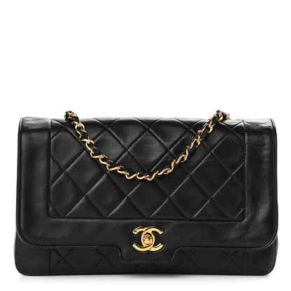 Chanel Lambskin Quilted Medium Single Flap Black 1 of 10