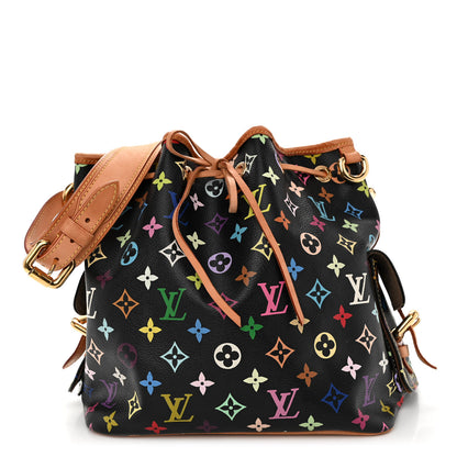 Louis Vuitton Monogram Multicolor Petit Noe Black 1 of 9