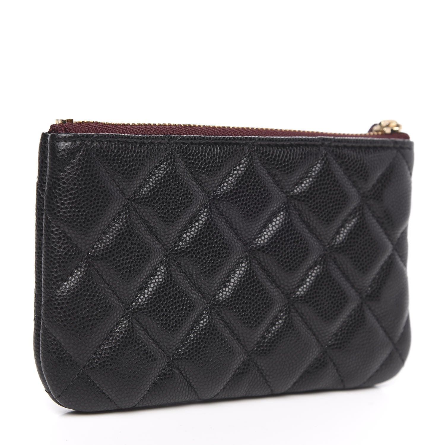 Chanel Caviar Quilted Small Cosmetic Case Black 3 of 8