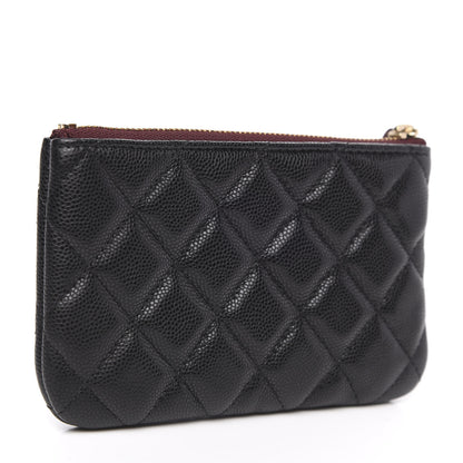 Chanel Caviar Quilted Small Cosmetic Case Black 3 of 8