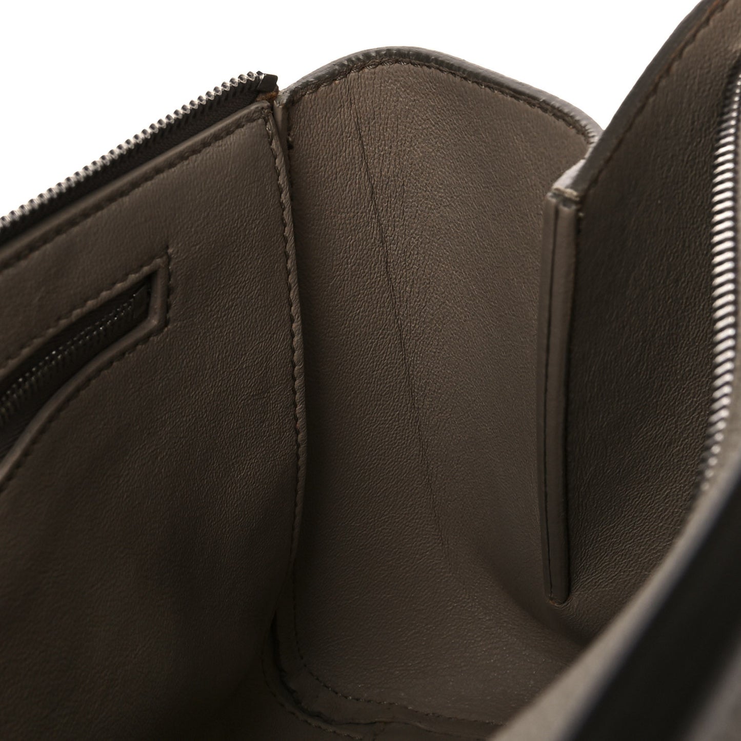 Crisped Calfskin Medium Edge Shoulder Bag Light Taupe