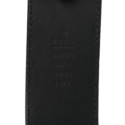 Gucci Moon Calfskin Pearl Double G 40mm Belt 90 36 Black Cream 3 of 4