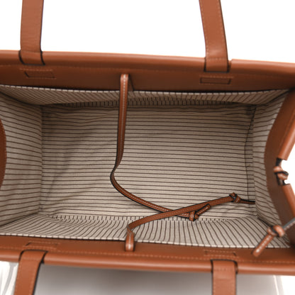 Loewe Canvas Calfskin Cushion Tote Taupe 5 of 17