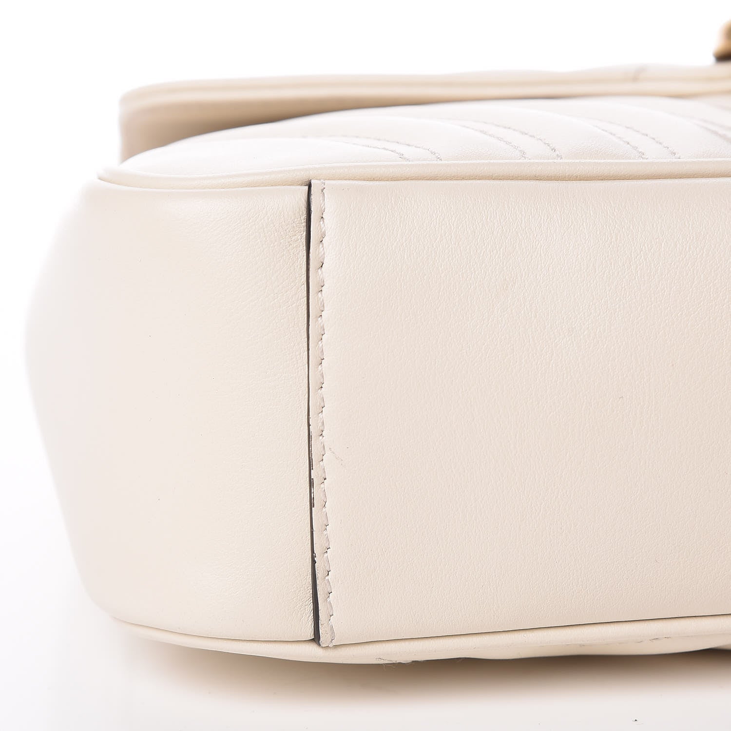Gucci Calfskin Matelasse Small GG Marmont Shoulder Bag White 12 of 12