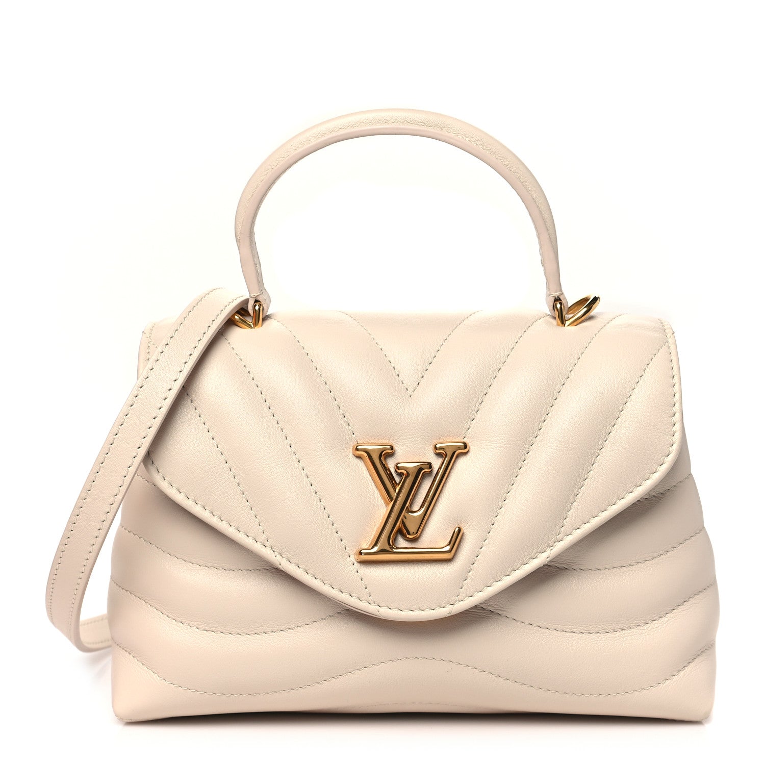 Louis Vuitton Calfskin Hold Me New Wave Ivory 1 of 10