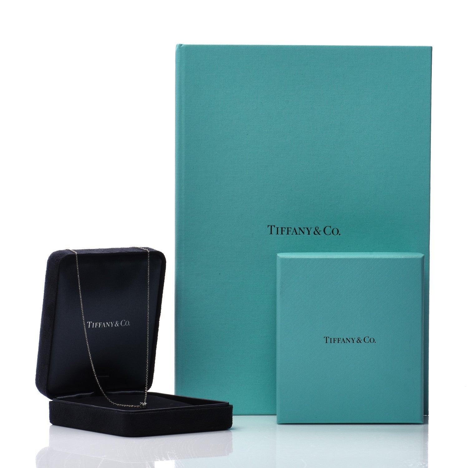 Tiffany Platinum Diamond .24ct Solitaire Pendant Necklace 9 of 9