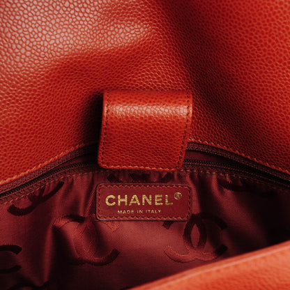 Chanel Caviar CC Stitched Small Flap Shoulder Bag Brown 6 of 7