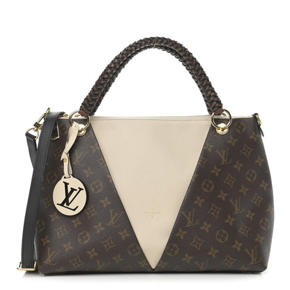 Louis Vuitton Monogram Braided V Tote MM Creme 1 of 12