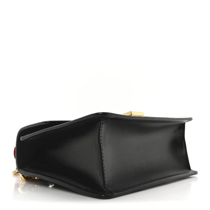 Gucci Calfskin Mini Sylvie Chain Shoulder Bag Black 3 of 9