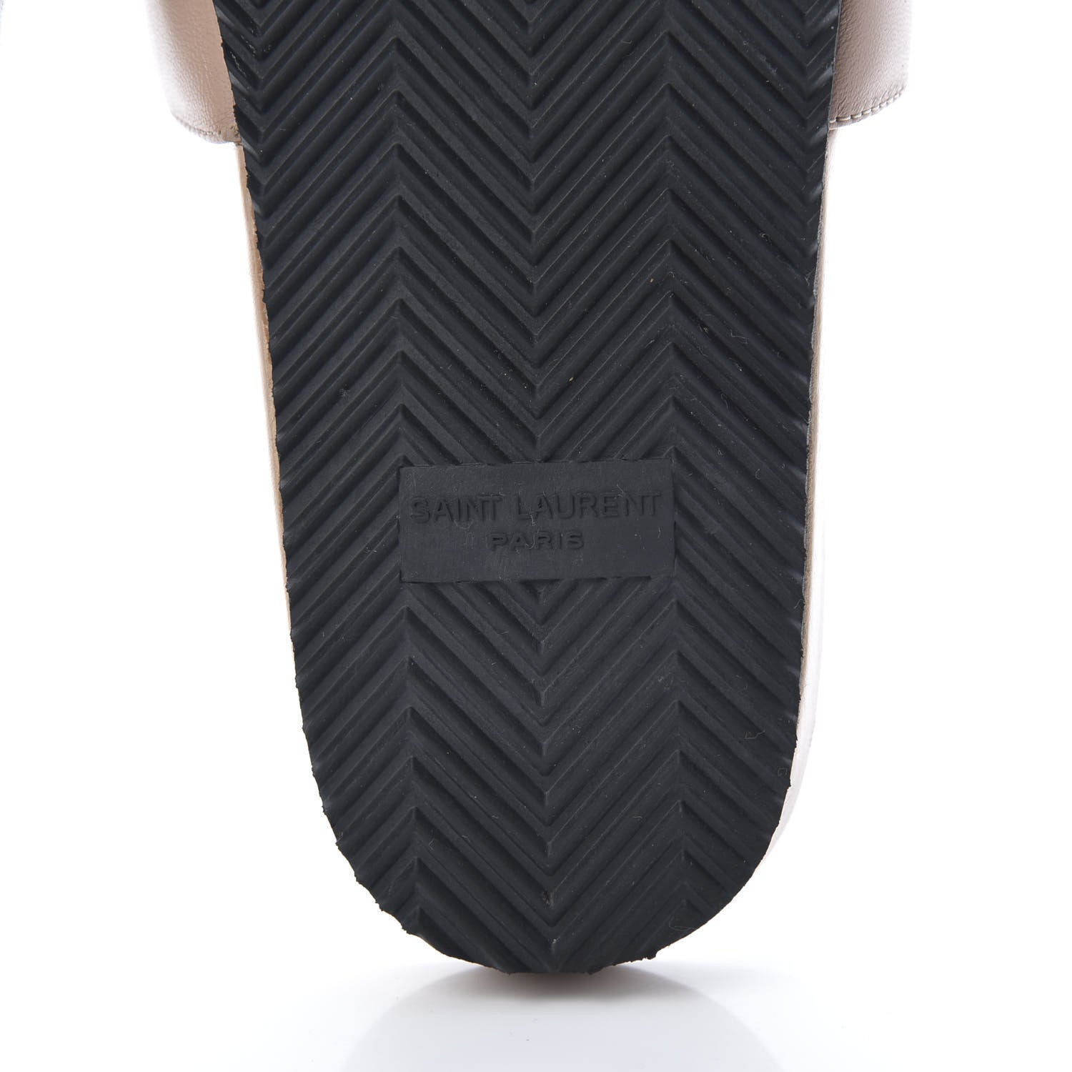 Saint Laurent Lambskin Joan Slide Sandals 40 Nude 6 of 9