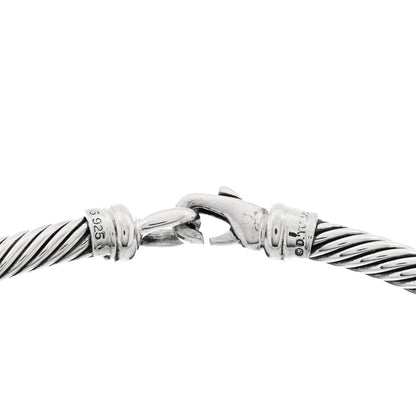 David Yurman Sterling Silver 14K Yellow Gold Diamond Metro Cable Necklace 3 of 3