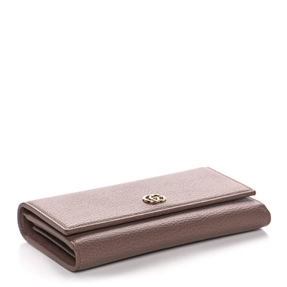 Gucci Dollar Calfskin Petite GG Marmont Wallet Chain Bag Porcelain Rose 4 of 14