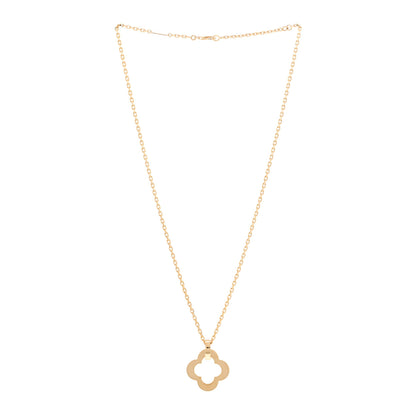 Van Cleef & Arpels 18K Yellow Gold Byzantine Alhambra Pendant Necklace 3 of 6