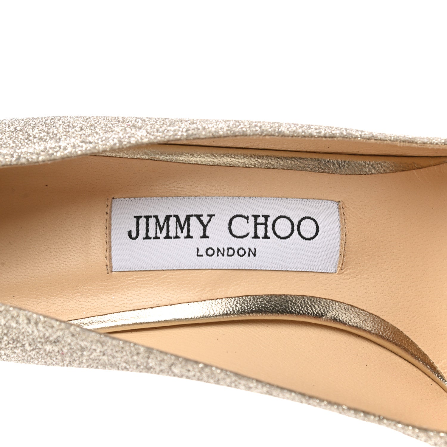 Jimmy Choo Coarse Glitter Pointy Toe Romy 100 Pumps 36.5 Silver 7 of 8