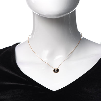 Cartier 18K Pink Gold Diamond Black Onyx XS Amulette de Cartier Pendant Necklace 2 of 5