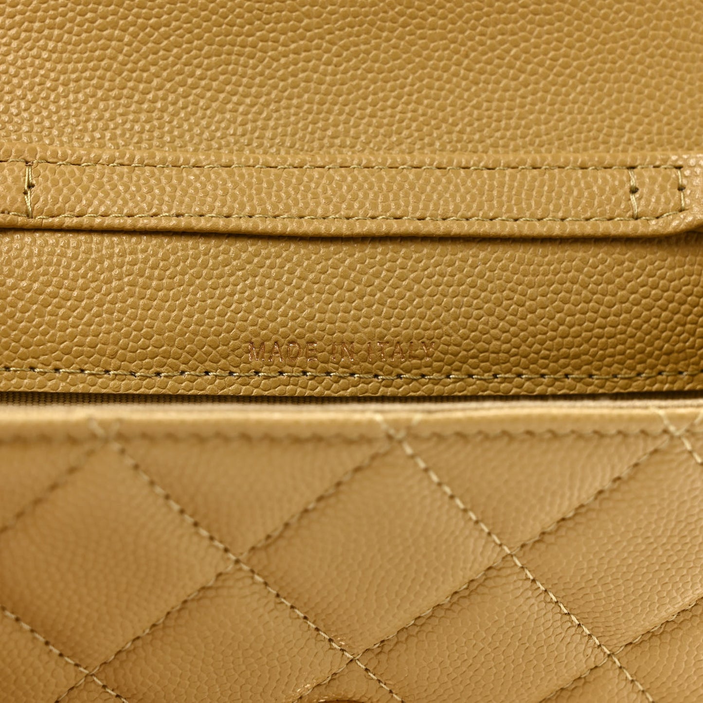 Caviar Quilted Belt Bag Light Green