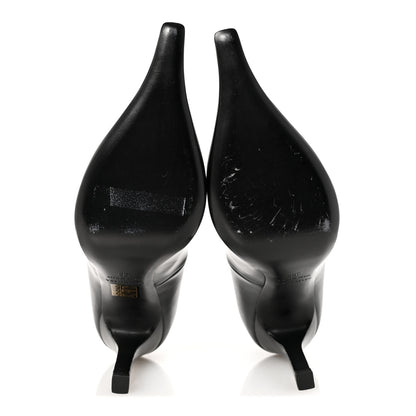 Balenciaga Distressed Calfskin Odeon 100mm Pumps 38 Black 6 of 10