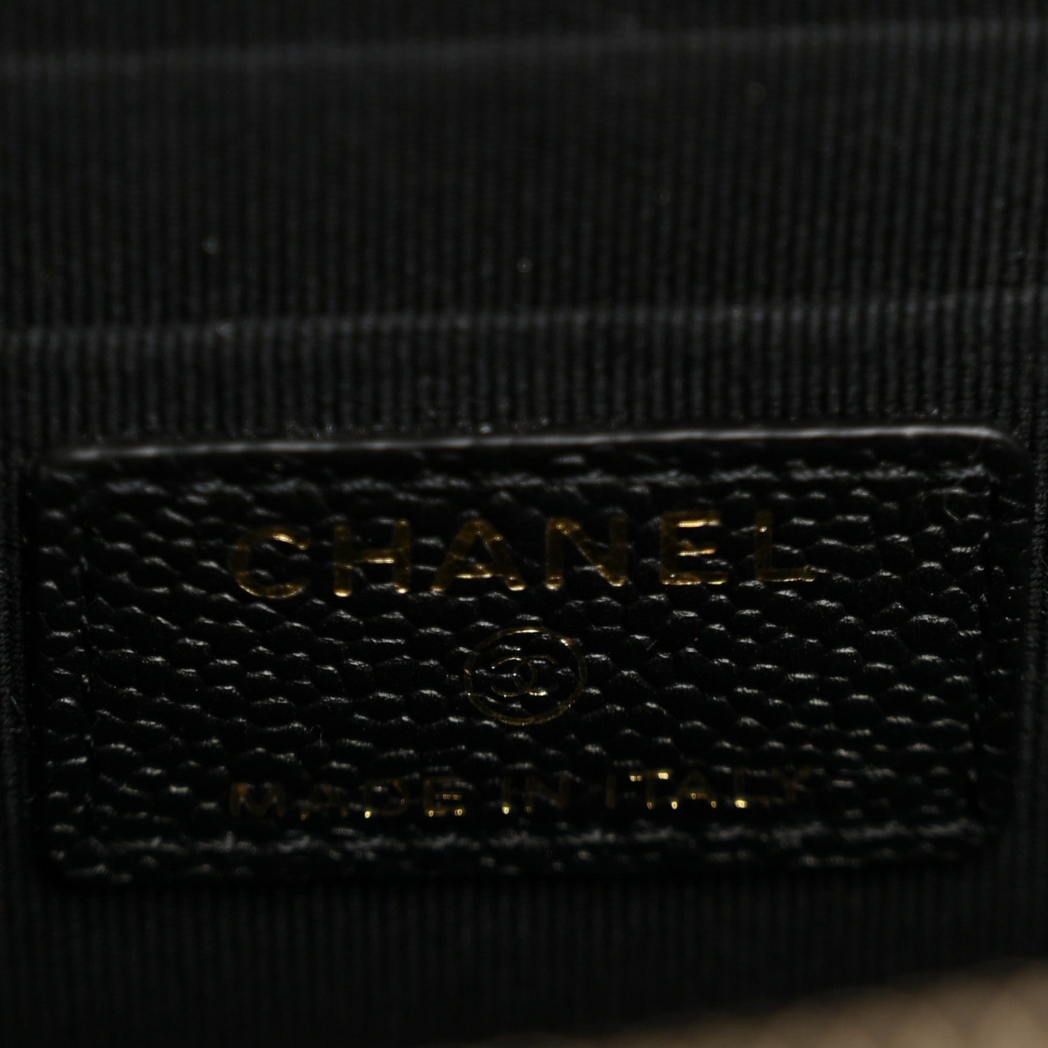 Chanel Caviar Quilted Small Tiny CC Vanity Case With Chain Black 6 of 11