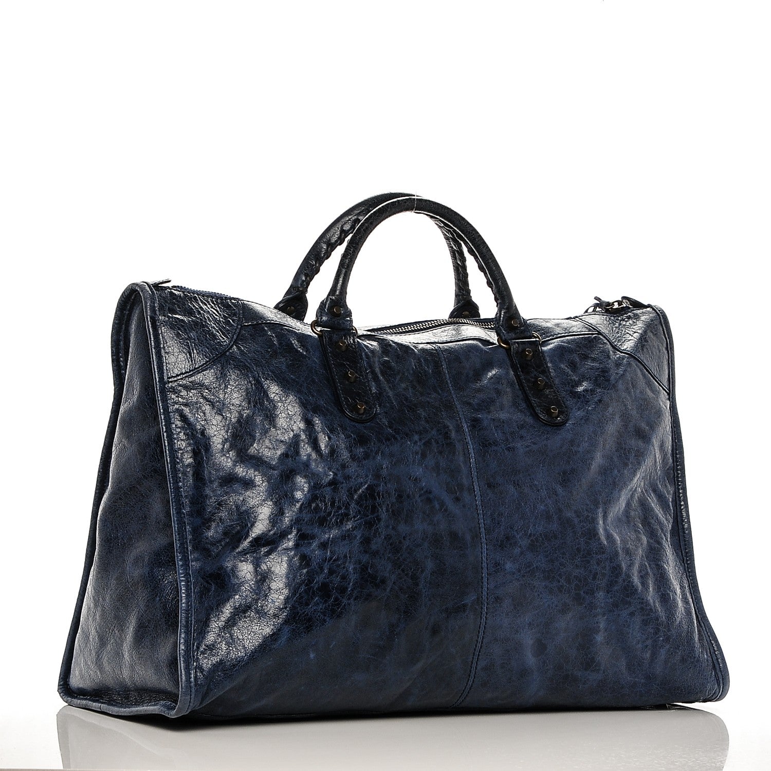 Balenciaga Chevre Classic Hardware Weekender Bleu Roi 3 of 10