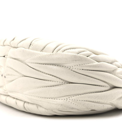 Miu Miu Nappa Matelasse Mini Wander Hobo White 11 of 11