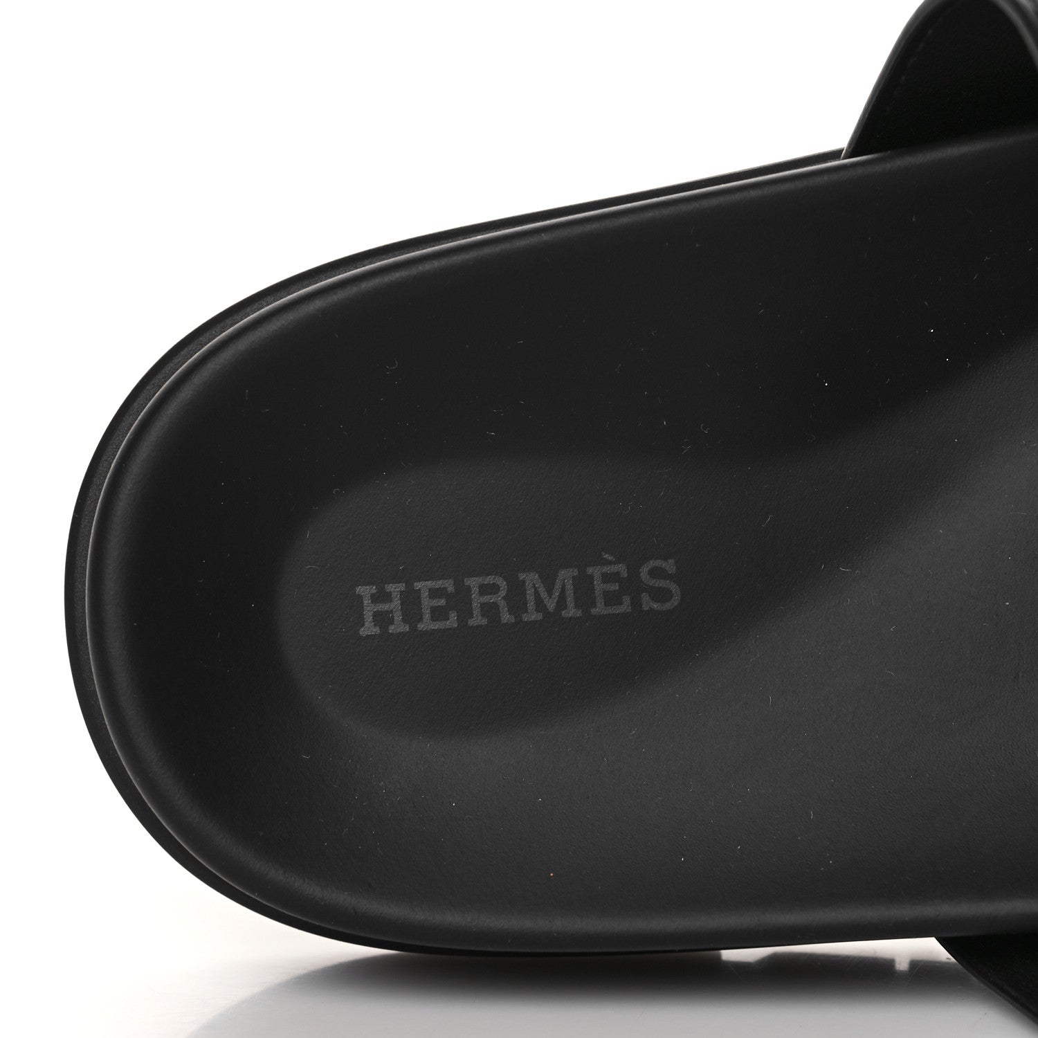 Hermes Calfskin Mens Chypre Sandals 42.5 Black 7 of 8