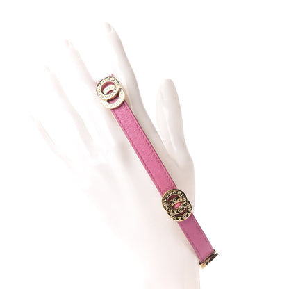 Bulgari Calfskin Double Coil Bracelet Pink 2 of 6
