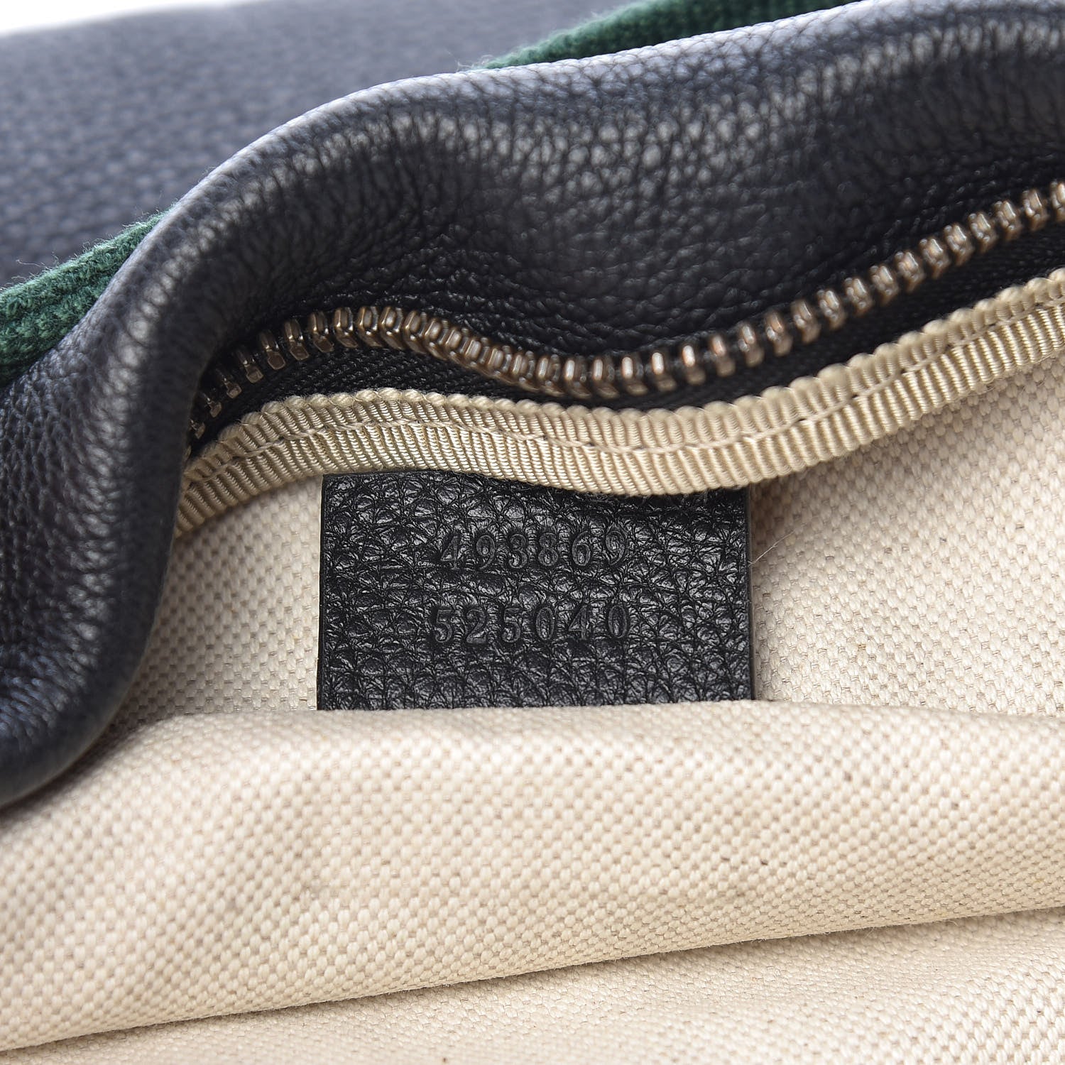 Gucci Grained Calfskin Logo Belt Bag Black 7 of 12