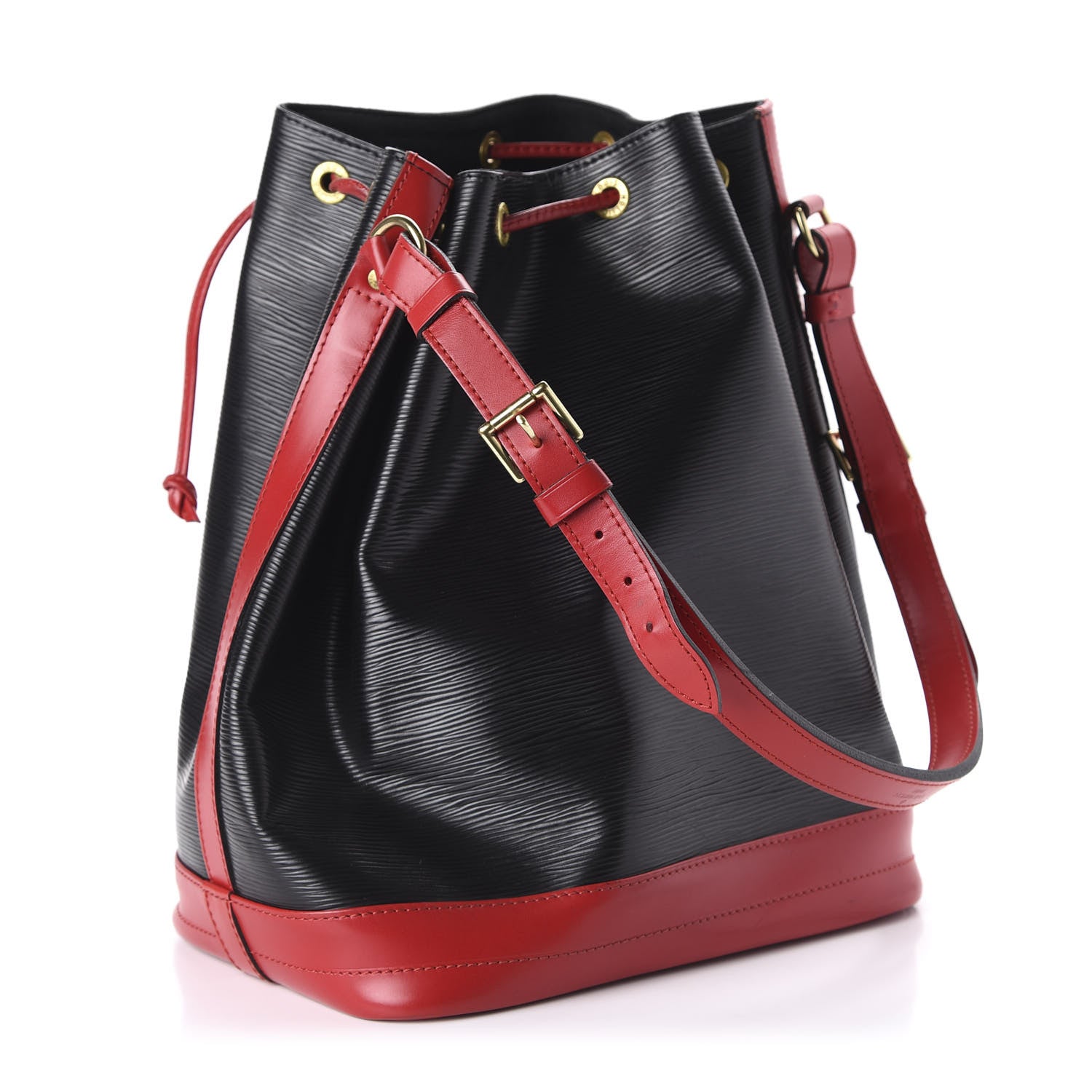 Louis Vuitton Epi Bi-Color Noe Castillan Red Black 3 of 9