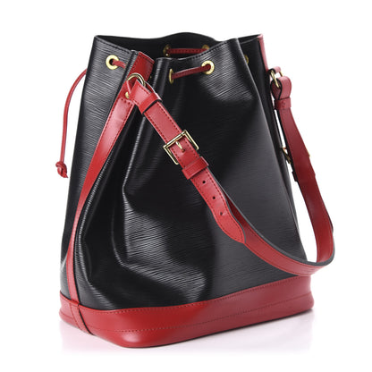 Louis Vuitton Epi Bi-Color Noe Castillan Red Black 3 of 9