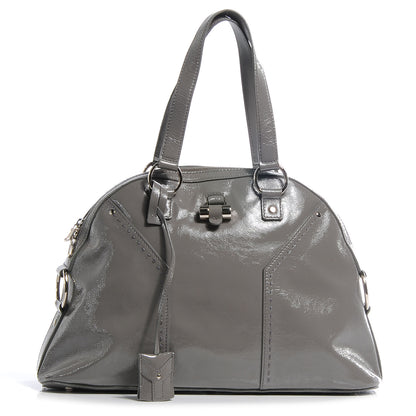 Saint Laurent Patent Large Muse Gray 1 of 10