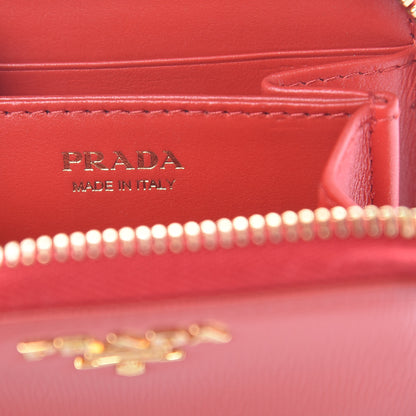 Prada Vitello Move Metal Coin Purse Lacca 6 of 8