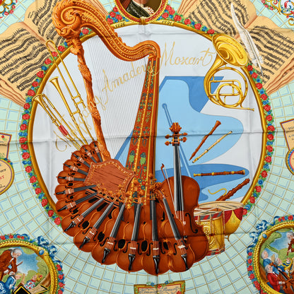 Hermes Silk Hommage A Mozart Scarf 90 2 of 5