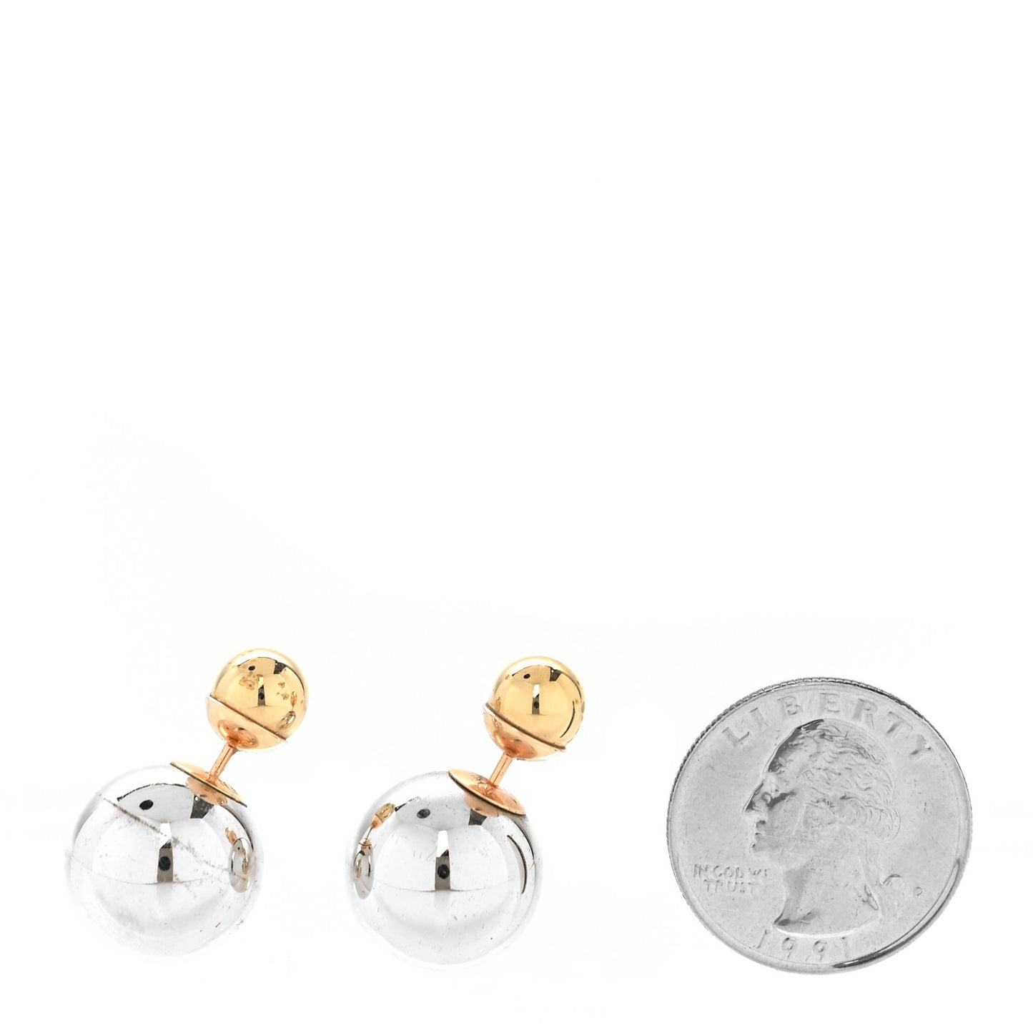 Mise En Dior Tribal Earrings Silver Gold