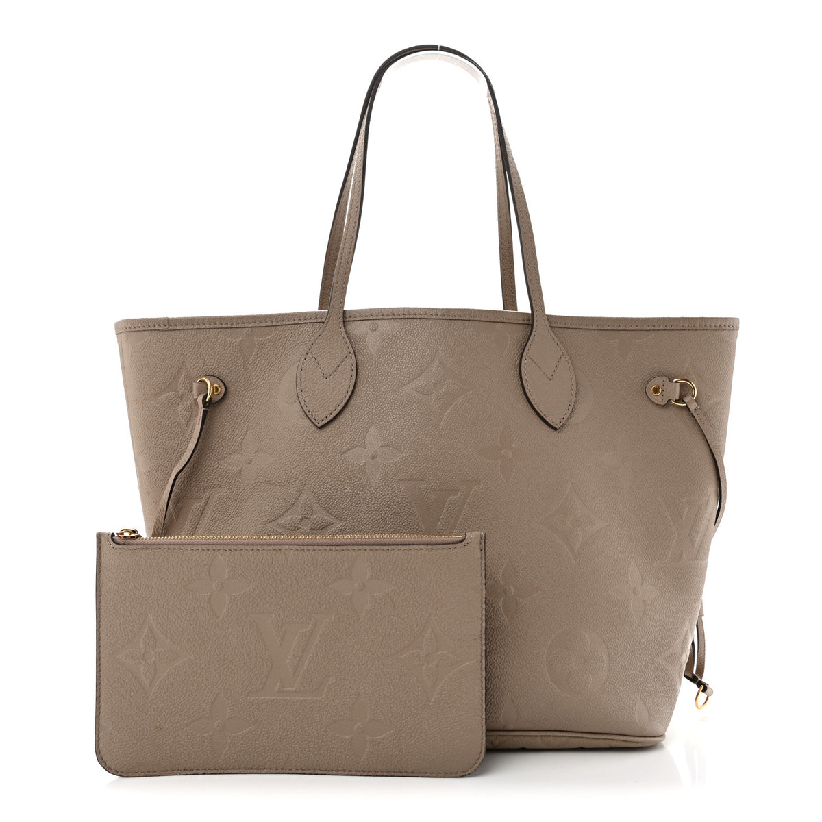 Louis Vuitton Empreinte Monogram Giant Neverfull MM Tourterelle 3 of 12