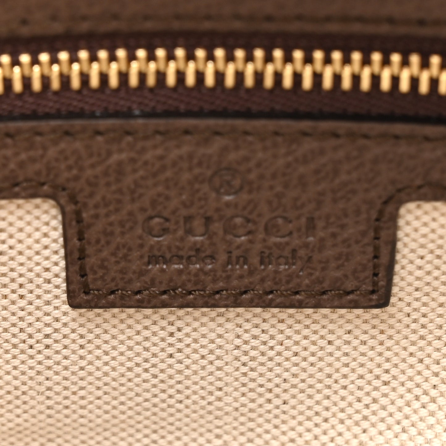 GG Supreme Monogram Textured Calfskin Web Super Mini Ophidia Shoulder Bag Beige Ebony New Acero