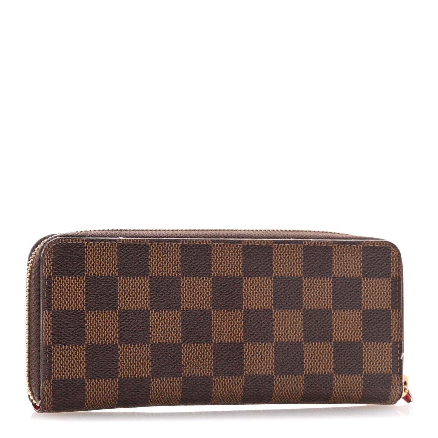 Damier Ebene Clemence Wallet Cherry