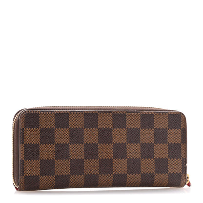 Louis Vuitton Damier Ebene Clemence Wallet Cherry 3 of 11