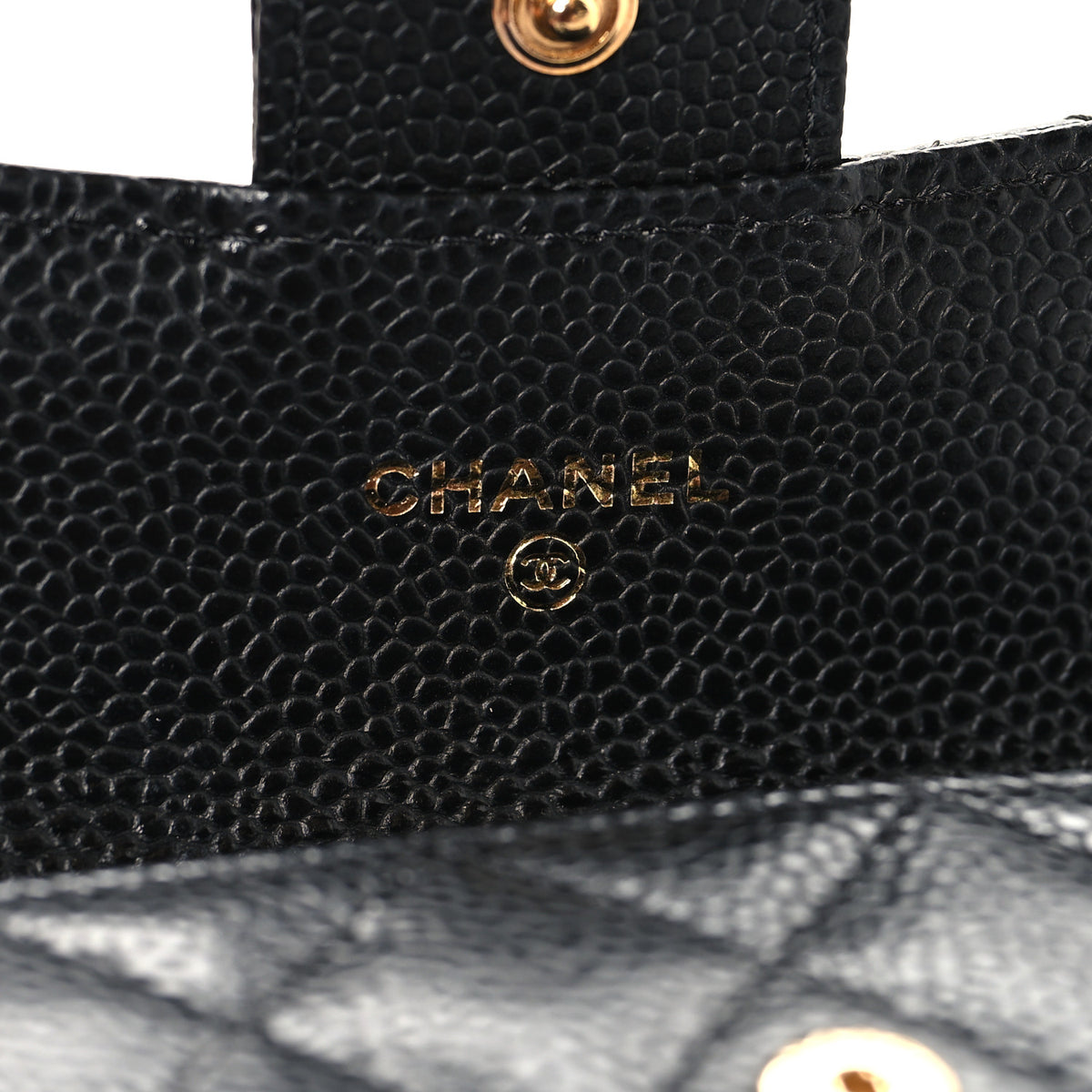 Chanel Caviar Quilted Flap Card Holder Wallet Black 6 of 9