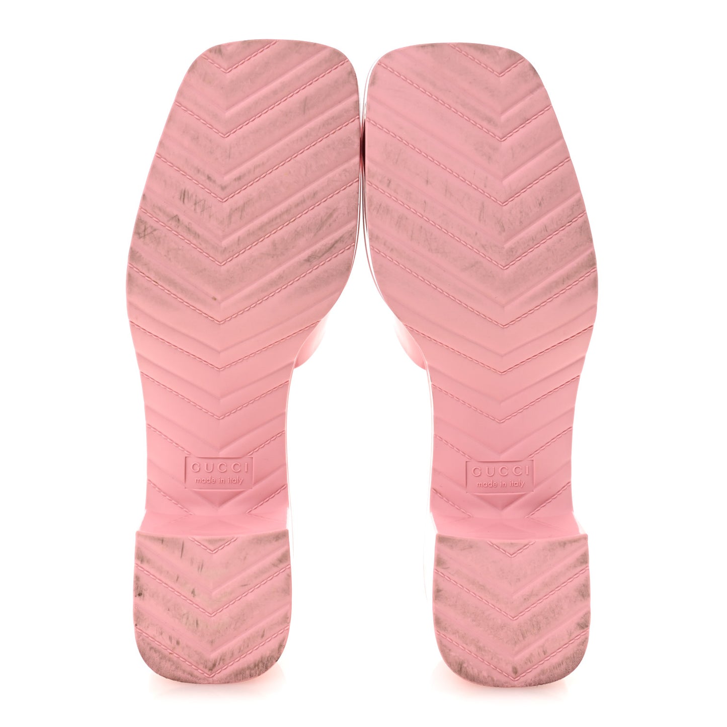 Rubber Gucci Logo Womens Platform 20/60mm Slide Sandals 40 Wild Rose