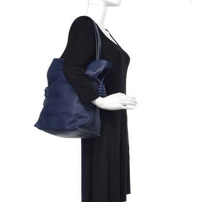 Loewe Calfskin Flamenco Knot Bag Navy 2 of 9