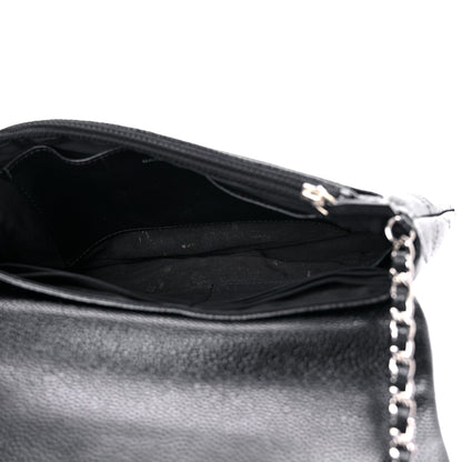 Chanel Caviar Half Moon Wallet On Chain WOC Black 5 of 12
