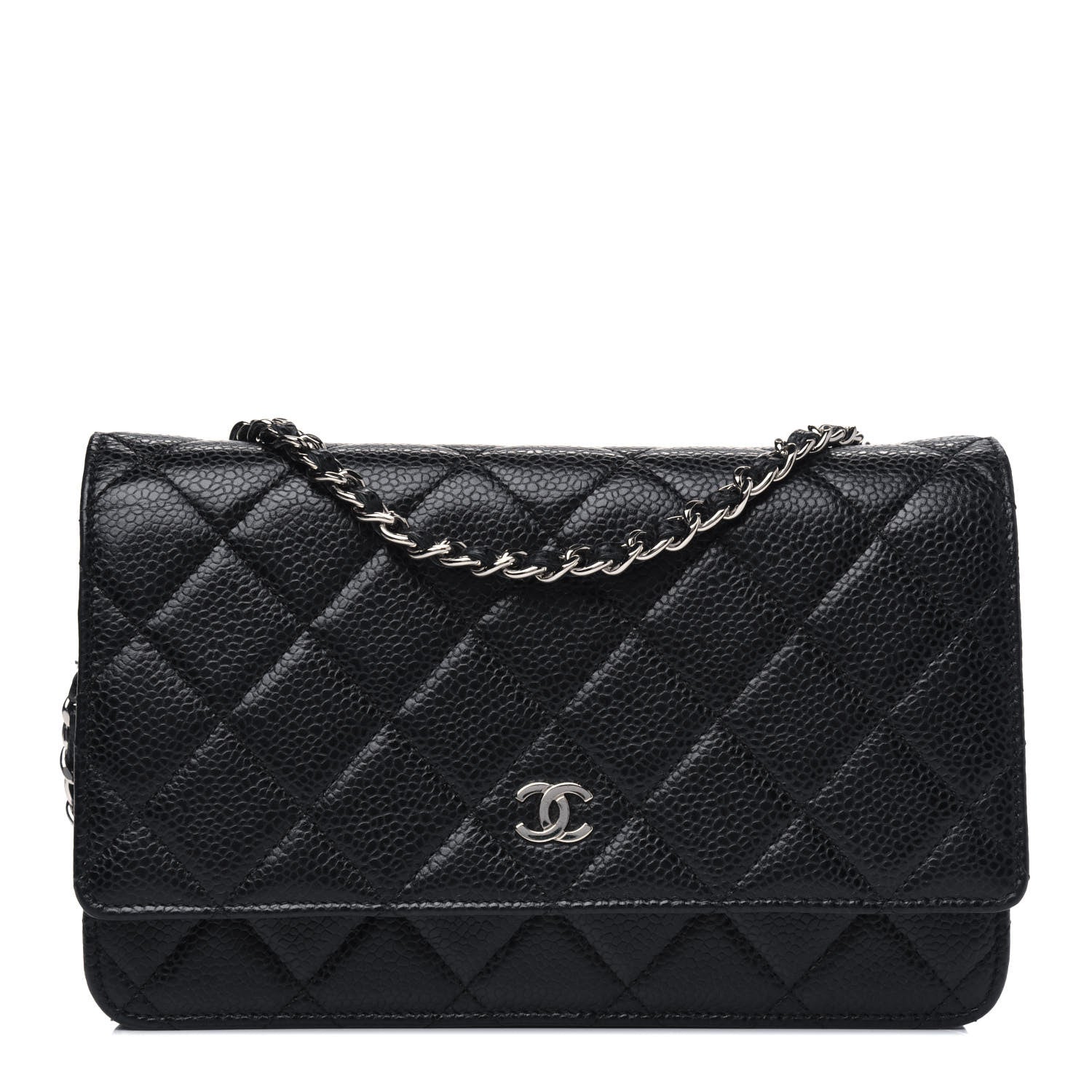 Chanel Caviar Quilted Wallet On Chain WOC Black 1 of 5