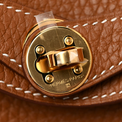 Hermes Taurillon Clemence Mini Lindy 20 Gold 10 of 11