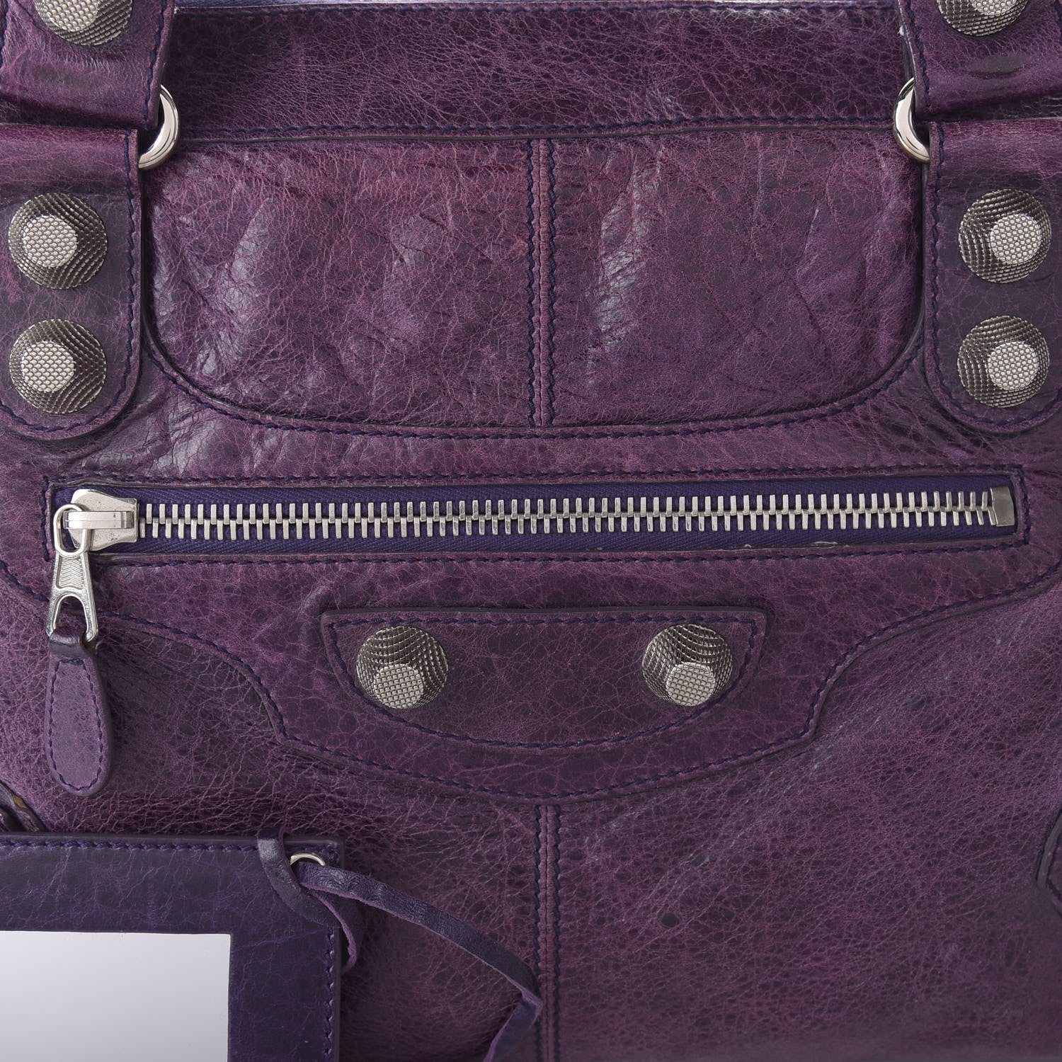 Balenciaga Agneau Giant 21 Silver Hardware Work Raisin 10 of 13