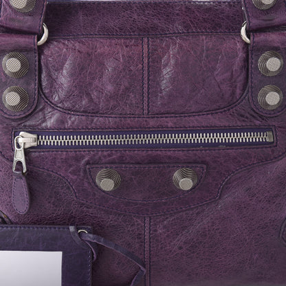Balenciaga Agneau Giant 21 Silver Hardware Work Raisin 10 of 13