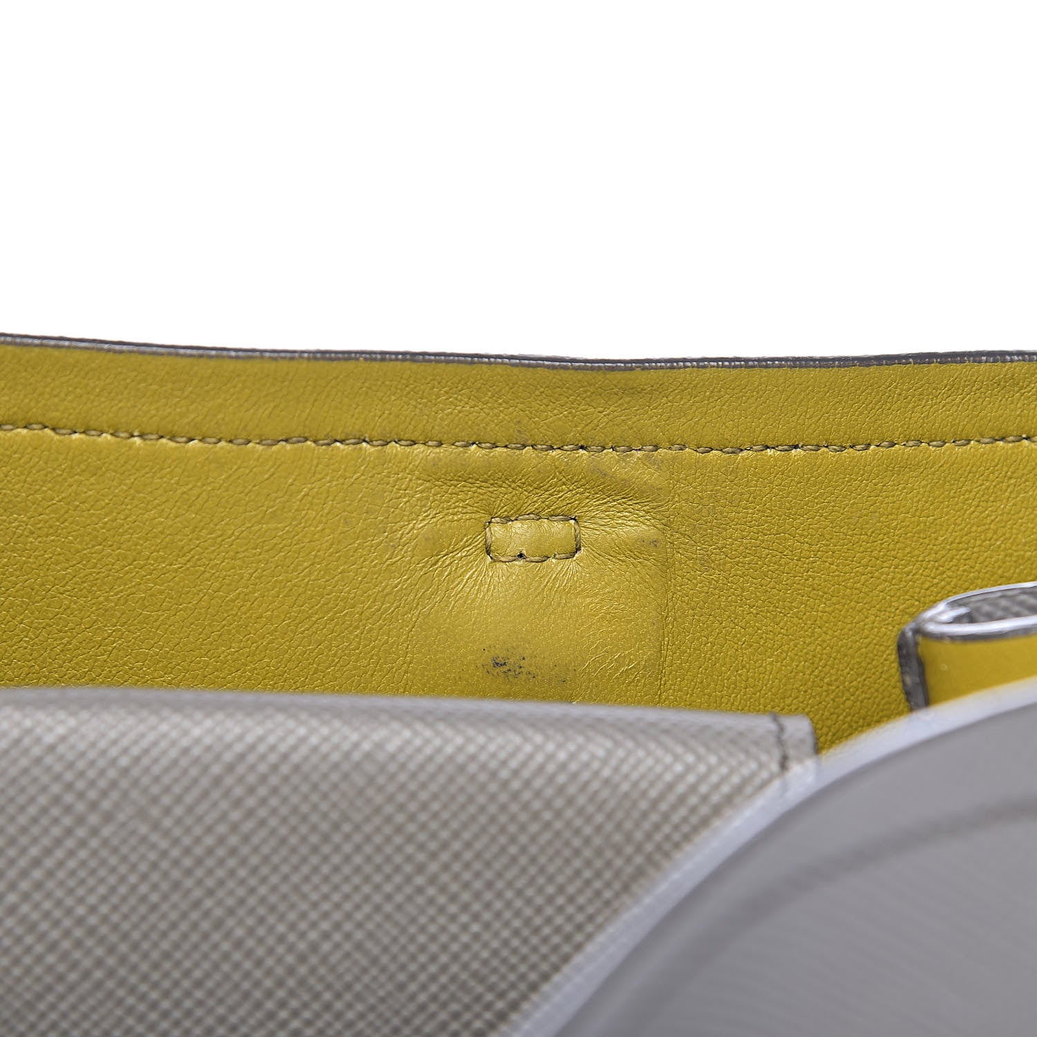 Prada Saffiano Cuir Medium Double Handle Tote Marmo Salvia 12 of 20