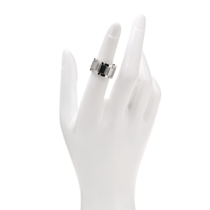 Cartier 18K White Gold Diamond 11mm Tank Francaise Ring 51 5.75 2 of 4